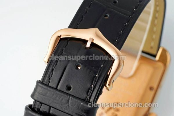 Tank replica watch details and pricing AF Factory Cartier WB704851 black strap mechanical men
