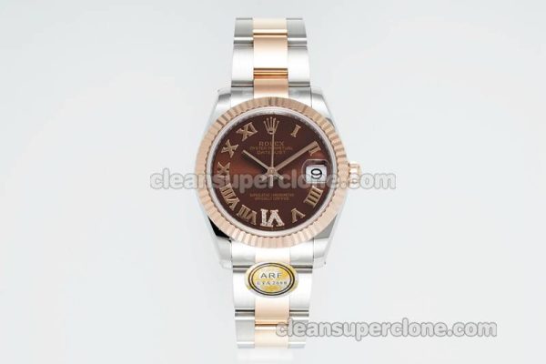 Rolex Super Clone watch picture and price ARF Lady-Datejust 278271 brown roman numerals 31mm intermetallic mechanical women