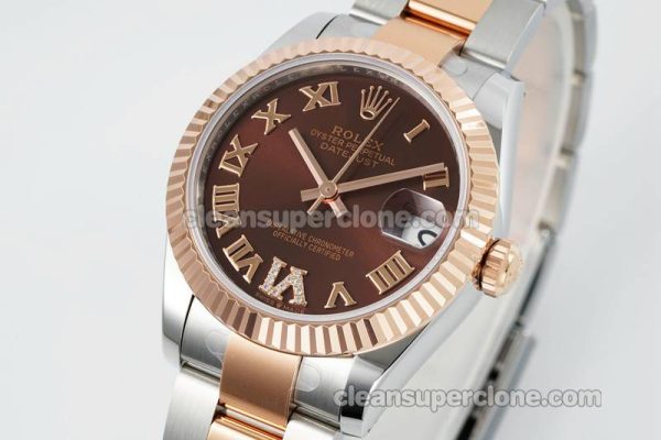 Rolex Super Clone watch picture and price ARF Lady-Datejust 278271 brown roman numerals 31mm intermetallic mechanical women