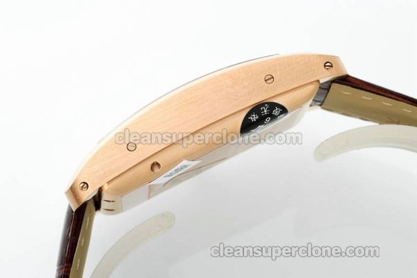 Tank replica watch details and pricing AF Factory Cartier W2609156 Dark brown strap mechanical men