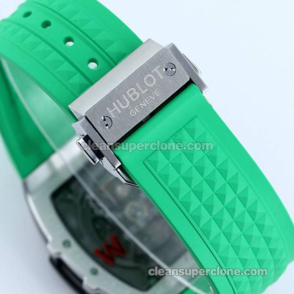 Big Bang replica watch details and pricing TW Factory Hublot 646.CI Skull Green rubber mechanical men