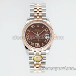 Rolex Super Clone watch picture and price ARF Lady-Datejust 278271 brown roman numerals 31mm intermetallic mechanical women