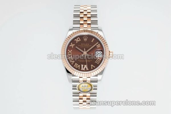 Rolex Super Clone watch picture and price ARF Lady-Datejust 278271 brown roman numerals 31mm intermetallic mechanical women