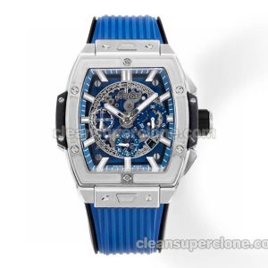 Big Bang replica watch details and pricing Hublot 642.NX Blue strap mechanical men