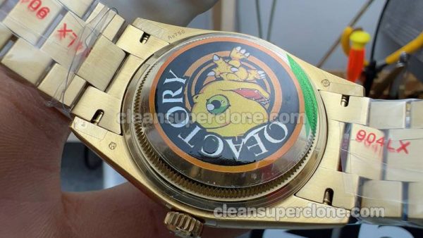 Day-Date replica watch details and pricing QF Factory Rolex 128238 Diamond 36mm mechanical women