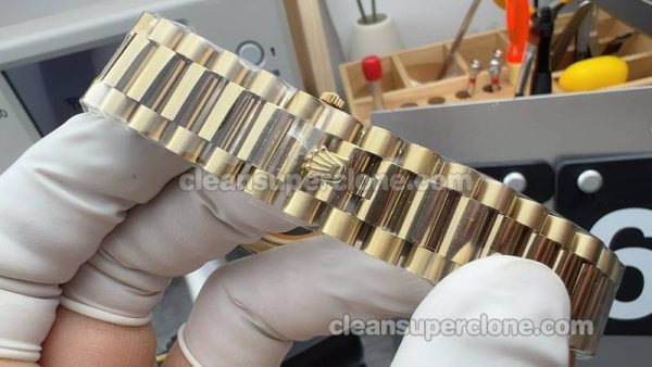 Day-Date replica watch details and pricing QF Factory Rolex 128238 Diamond 36mm mechanical women