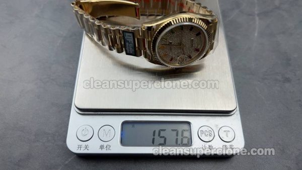 Day-Date replica watch details and pricing QF Factory Rolex 128238 Diamond 36mm mechanical women