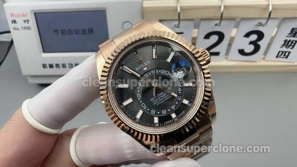 Sky-Dweller replica watch details and pricing Noob Factory Rolex 336933 Dark grey mechanical men