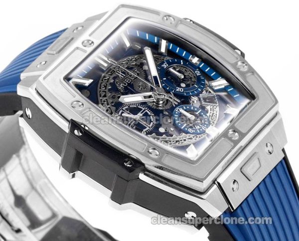 Big Bang replica watch details and pricing Hublot 642.NX Blue strap mechanical men
