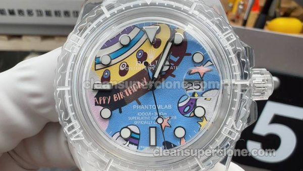 Rolex Super Clone Watch pictures and prices KZ Factory Phantomlab Crystal mechanical men