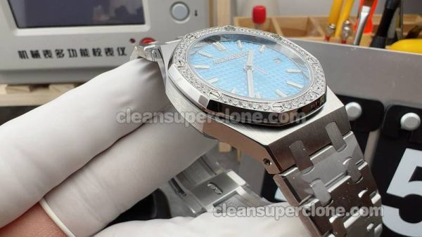 Audemars Piguet Super Clone Watch pictures and prices 8F Factory Royal Oak 15551 blue 37mm mechanical women