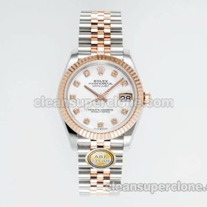 Rolex Super Clone watch picture and price ARF Lady-Datejust 278271 White 31mm intermetallic mechanical women