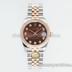 Rolex Super Clone watch picture and price ARF Lady-Datejust 278271 brown 31mm intermetallic mechanical women