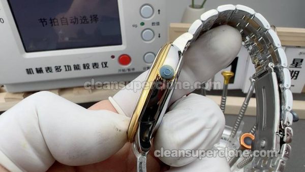 Omega Super Clone Watch pictures and prices MKS Factory Deville 424.20.40 gold mechanical men