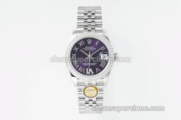 Rolex Super Clone watch picture and price ARF Lady-Datejust 278384 purple Diamond-set bezel 31mm mechanical women
