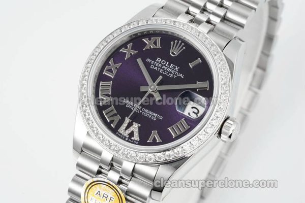 Rolex Super Clone watch picture and price ARF Lady-Datejust 278384 purple Diamond-set bezel 31mm mechanical women