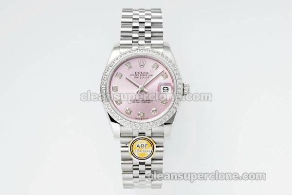 Rolex Super Clone watch picture and price ARF Lady-Datejust 278384 pink Diamond-set bezel 31mm mechanical women