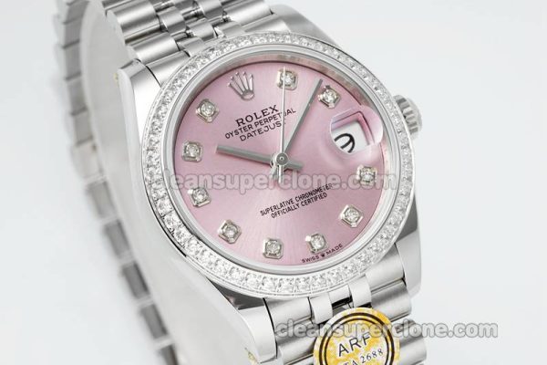 Rolex Super Clone watch picture and price ARF Lady-Datejust 278384 pink Diamond-set bezel 31mm mechanical women
