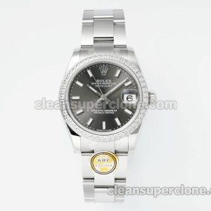 Rolex Super Clone watch picture and price ARF Lady-Datejust 278384 Dark grey Diamond-set bezel 31mm mechanical women