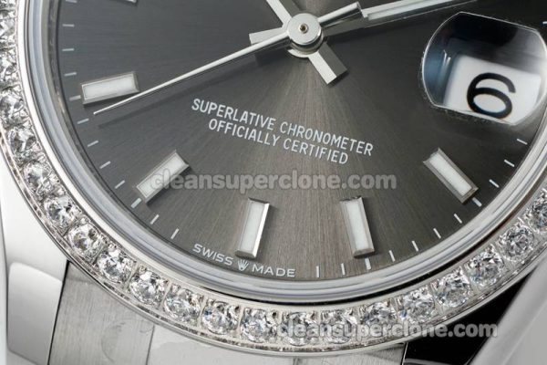 Rolex Super Clone watch picture and price ARF Lady-Datejust 278384 Dark grey Diamond-set bezel 31mm mechanical women