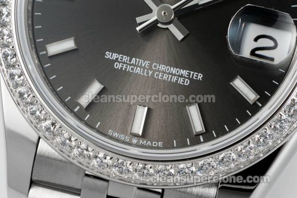 Rolex Super Clone watch picture and price ARF Lady-Datejust 278384 Dark grey Diamond-set bezel 31mm mechanical women
