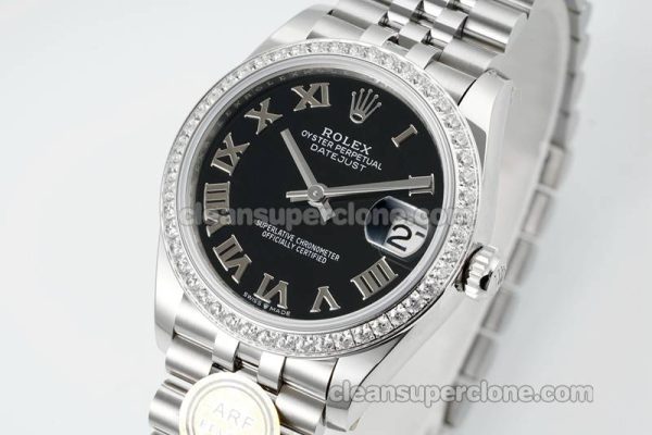 Rolex Super Clone watch picture and price ARF Lady-Datejust 278384 Black Diamond-set bezel 31mm mechanical women