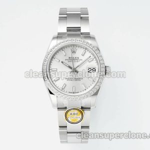 Rolex Super Clone watch picture and price ARF Lady-Datejust 278384 sliver Diamond-set bezel 31mm mechanical women