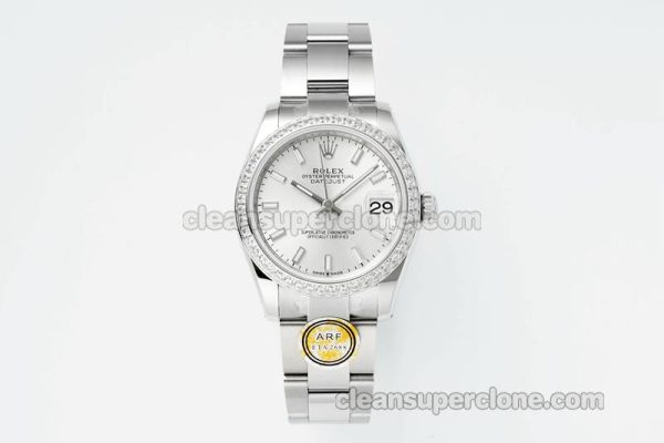 Rolex Super Clone watch picture and price ARF Lady-Datejust 278384 sliver Diamond-set bezel 31mm mechanical women