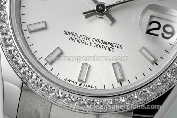 Rolex Super Clone watch picture and price ARF Lady-Datejust 278384 sliver Diamond-set bezel 31mm mechanical women