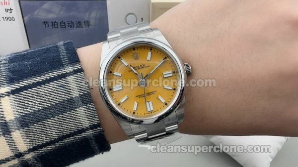 Rolex Super Clone Watch pictures and prices Clean Factory Oyster Perpetual 124300 yellow 41mm mechanical men