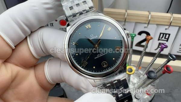 Omega Super Clone Watch pictures and prices VS Factory Deville 434.10.34 Pine green mechanical women