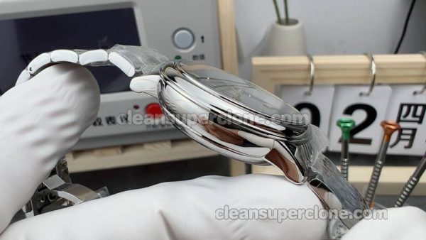 Omega Super Clone Watch pictures and prices VS Factory Deville 434.10.34 Pine green mechanical women