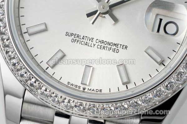 Rolex Super Clone watch picture and price ARF Lady-Datejust 278384 sliver Diamond-set bezel 31mm mechanical women