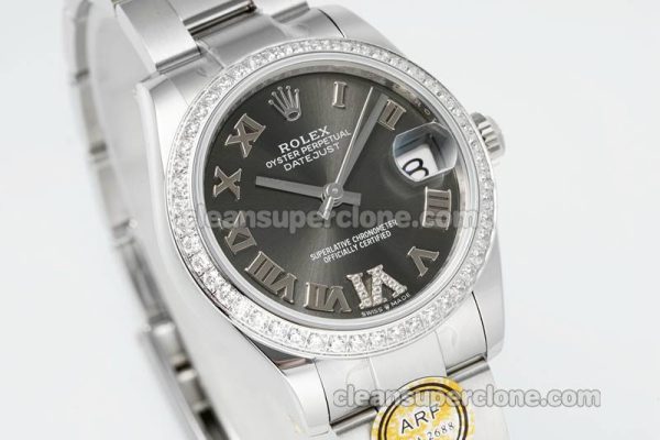 Rolex Super Clone watch picture and price ARF Lady-Datejust 278384 Dark grey Diamond-set bezel 31mm mechanical women