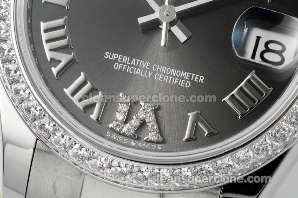 Rolex Super Clone watch picture and price ARF Lady-Datejust 278384 Dark grey Diamond-set bezel 31mm mechanical women