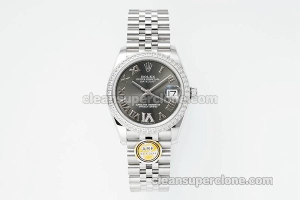 Rolex Super Clone watch picture and price ARF Lady-Datejust 278384 Dark grey Diamond-set bezel 31mm mechanical women