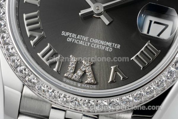 Rolex Super Clone watch picture and price ARF Lady-Datejust 278384 Dark grey Diamond-set bezel 31mm mechanical women