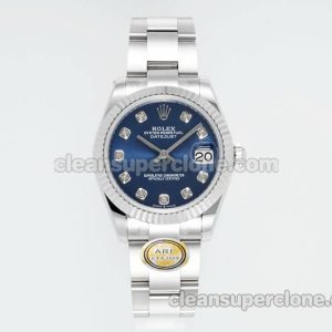 Rolex Super Clone watch picture and price ARF Lady-Datejust 178274 blue 31mm mechanical women