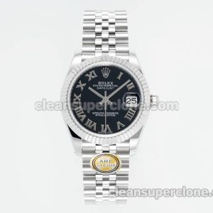 Rolex Super Clone watch picture and price ARF Lady-Datejust 278274 black Roman numeral 31mm mechanical women