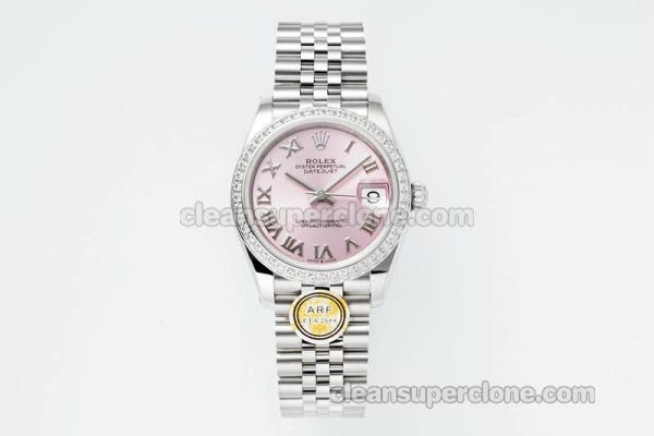 Rolex Super Clone watch picture and price ARF Lady-Datejust 278384 pink Roman numeral Diamond bezel 31mm mechanical women