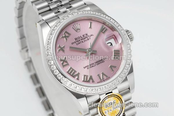 Rolex Super Clone watch picture and price ARF Lady-Datejust 278384 pink Roman numeral Diamond bezel 31mm mechanical women
