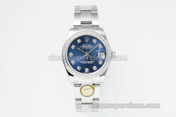 Rolex Super Clone watch picture and price ARF Lady-Datejust 178384 blue Diamond bezel 31mm mechanical women
