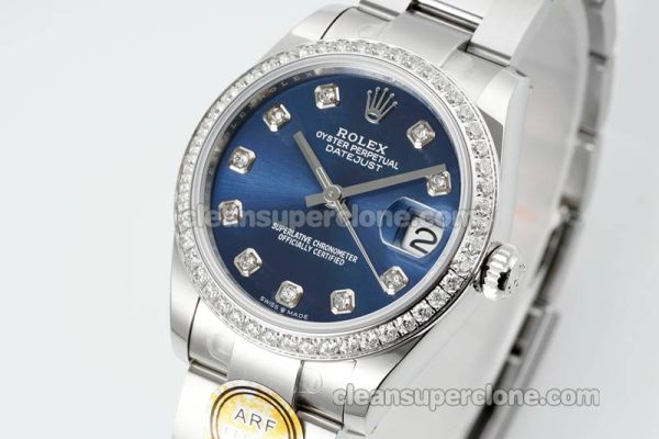 Rolex Super Clone watch picture and price ARF Lady-Datejust 178384 blue Diamond bezel 31mm mechanical women