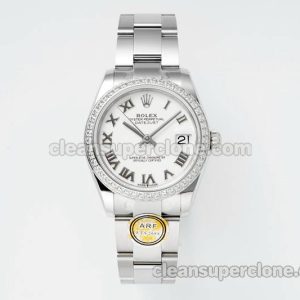 Rolex Super Clone watch picture and price ARF Lady-Datejust 278384 white Roman numeral Diamond bezel 31mm mechanical women