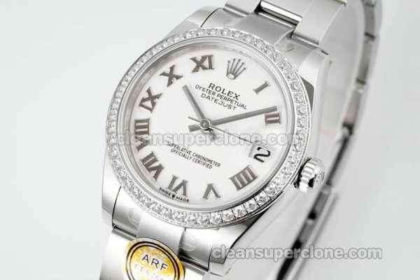Rolex Super Clone watch picture and price ARF Lady-Datejust 278384 white Roman numeral Diamond bezel 31mm mechanical women