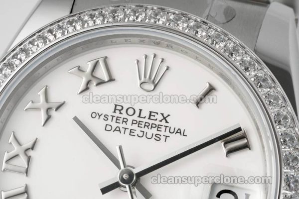 Rolex Super Clone watch picture and price ARF Lady-Datejust 278384 white Roman numeral Diamond bezel 31mm mechanical women