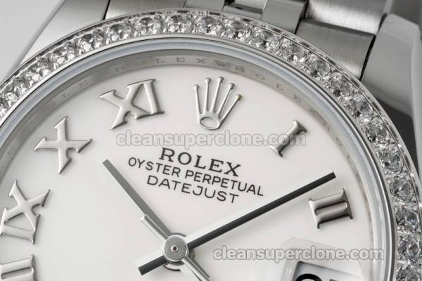 Rolex Super Clone watch picture and price ARF Lady-Datejust 278384 white Roman numeral Diamond bezel 31mm mechanical women