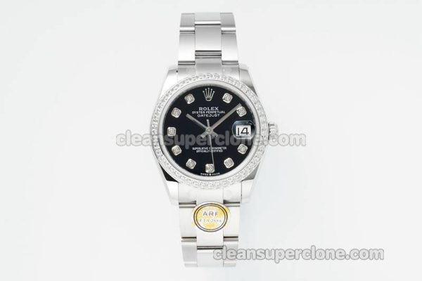 Rolex Super Clone watch picture and price ARF Lady-Datejust 178384 black Diamond bezel 31mm mechanical women