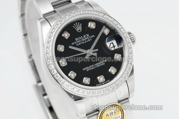Rolex Super Clone watch picture and price ARF Lady-Datejust 178384 black Diamond bezel 31mm mechanical women