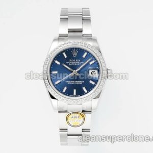 Rolex Super Clone watch picture and price ARF Lady-Datejust 178384 blue Diamond bezel 31mm mechanical women